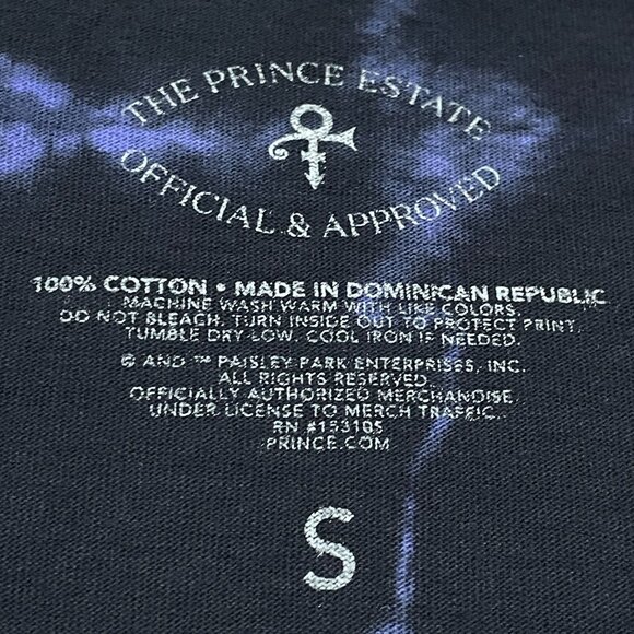 Prince and the Revolution Purple Rain Tie-dye T-shirt size Small - Picture 2 of 5